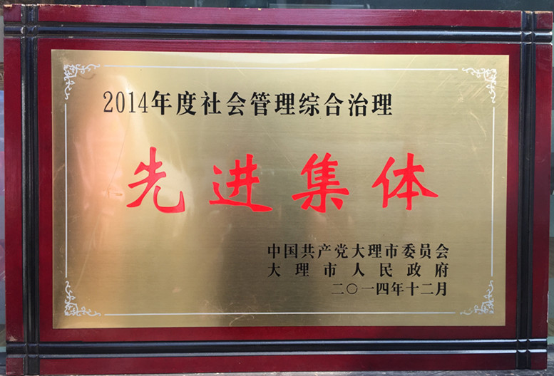 2014年度社会管理综合治理先进集体
